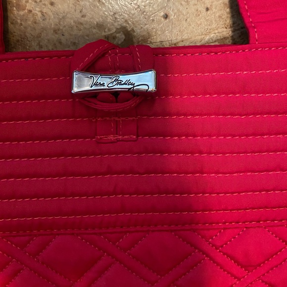 Sold- Vera Bradley “Vera” Fire Red Tote Bag - Picture 2 of 11